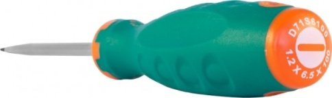 Отвертка стержневая шлицевая ANTI-SLIP GRIP, SL6.5х100мм, Jonnesway D71S6100 (49954) фото 2