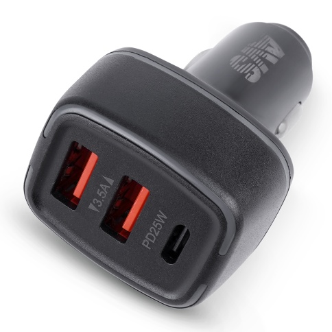 Автомобильное ЗУ AVS UC-742, 2 USB/1 PD Type-C, 6.5 A, 42.5 Вт (A07317S) фото 1