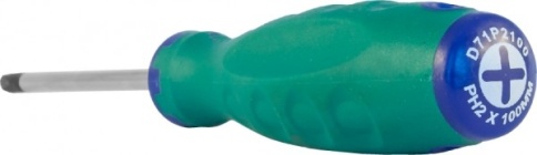 Отвертка стержневая крестовая ANTI-SLIP GRIP, PH2х100 мм, Jonnesway D71P2100 фото 3