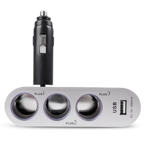 Разветвитель прикуривателя AVS 12/24 (на 3 выхода+USB) CS312U фото 3