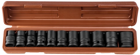 Набор головок ударных 1/2 DR, 10-24 мм, 11 шт., Ombra 912411 фото 1
