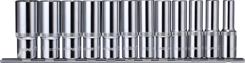 Набор глубоких головок 12-гранных 1/2 DR, 10-24 мм, 12 предметов, Ombra 912212 фото 2