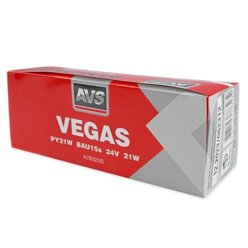 Лампа AVS Vegas 24V. PY21W(BAU15S) "orange" смещ.штифт BOX 10шт. фото 5