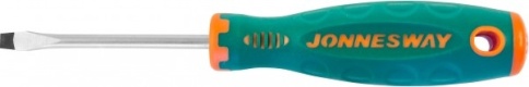 Отвертка стержневая шлицевая ANTI-SLIP GRIP, SL5.5х75мм, Jonnesway D71S575 (49953) фото 1