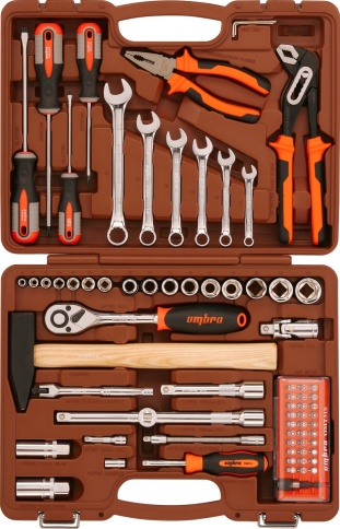 Универсальный набор инструментов Ombra OMT75S, 75 предметов фото 1