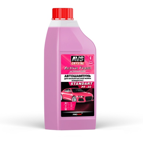 Автошампунь для б/к мойки AVS "Active Foam" 1:2-5 PF-30 STANDART 1 л фото 1