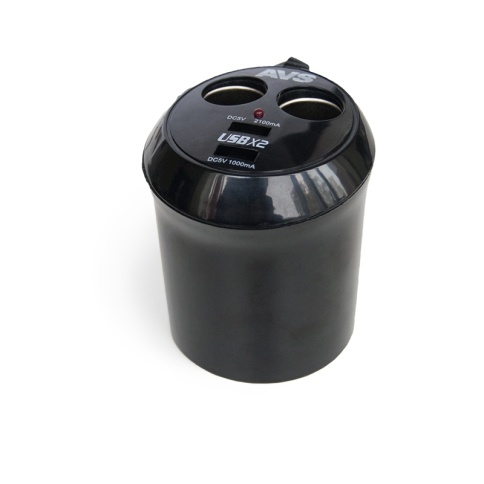 Разветвитель прикуривателя AVS 12/24 (на 2 выхода+2 USB) CS214U фото 2