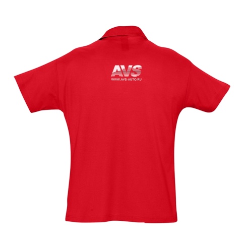 Футболка поло красная (размер L 48-50) AVS фото 2