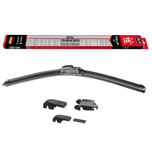 Щетки стеклоочистителя AVS б/к 38см "15" (1шт.) универсальные BL-15 фото 3