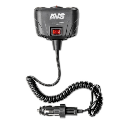 Разветвитель прикуривателя AVS 12/24 (на 2 выхода+2USB) CS230U фото 5