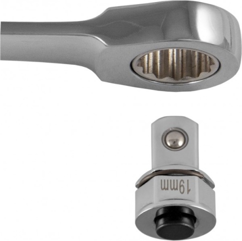 Привод-переходник 1/2 DR для ключа накидного 19 мм, Jonnesway W45316S-AD12 (46012) фото 2