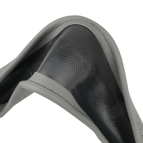 Оплетка на руль (нат. кожа) AVS GL-165M-GR (размер M, серый) - Серия "Classic" фото 3