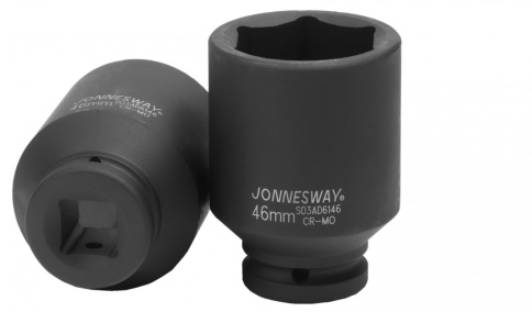 Головка торцевая ударная глубокая 3/4 DR, 46 мм, Jonnesway S03AD6146 фото 1
