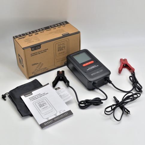 Профессиональное зарядное устройство для АКБ, BERKUT BC-12A (6 режимов и 9 стадий зарядки) фото 2