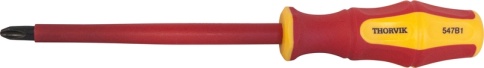 Отвертка диэлектрическая крестовая Phillips VDE 1000v PH3x150 мм, Thorvik SDPI315 фото 1