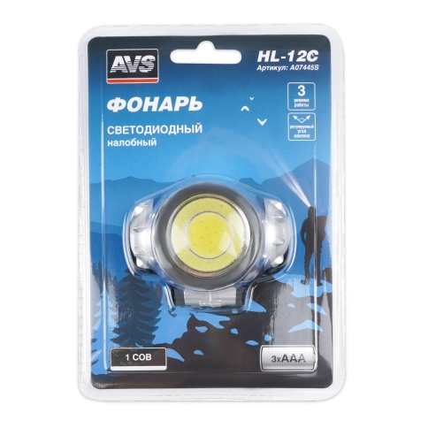 Фонарь налобный AVS HL-12C фото 4