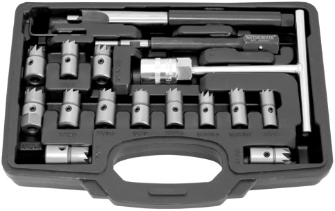 Набор для восстановления посадочных отверстий дизельных форсунок, 17 пред., Thorvik DICS17 (53897) фото 7