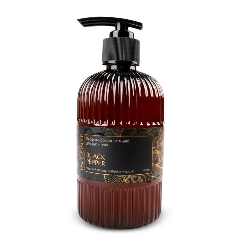 Жидкое мыло парфюм. Intense "Black pepper/чёрный перец" 400 мл. с дозатором Clean&Green CG8511 фото 1