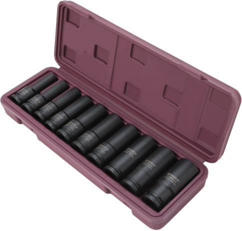 Набор головок торцевых ударных глубоких 1/2 DR, 10-24 мм, 10 предметов, Thorvik S23S2110S (54446) фото 2