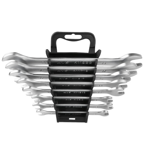 Набор ключей гаечных рожковых на держателе (6-22 мм) (8 предметов) AVS K1N8P фото 6