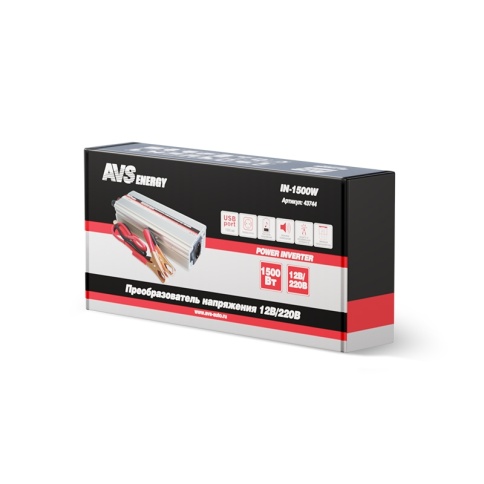 Автомобильный инвертор 12/220V AVS IN-1500W фото 11