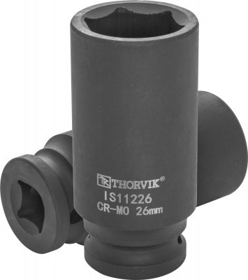 Головка торцевая ударная глубокая 1/2"DR, 26 мм, Thorvik IS11226 (53454) фото 1