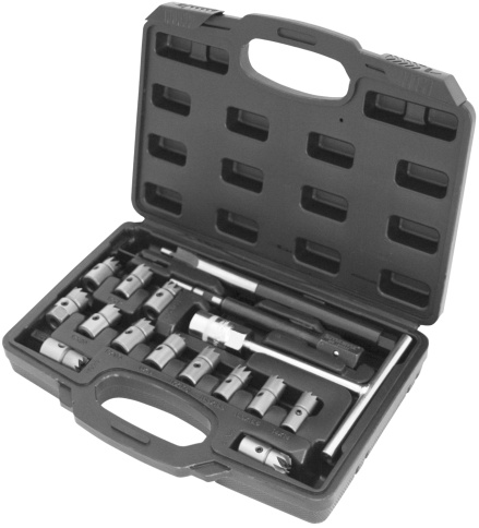 Набор для восстановления посадочных отверстий дизельных форсунок, 17 пред., Thorvik DICS17 (53897) фото 1