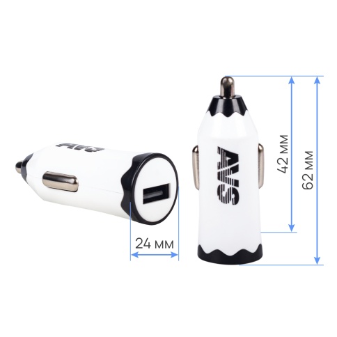 Автомобильное ЗУ AVS UC-311, 1 USB, 1.2 А, 6 Вт, белый (A78019S) фото 4