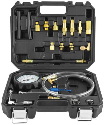 Манометр топливной системы в наборе с переходниками, Thorvik FPTK1 (53879) фото 1