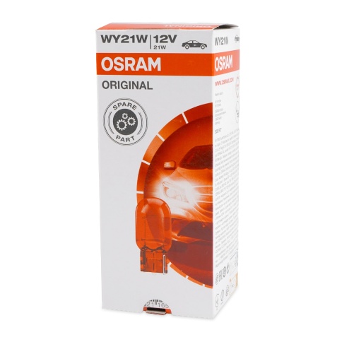 Лампа автомобильная WY21W (21W WX3X16D) YELLOW ORIGINAL LINE 12V OSRAM фото 1