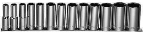 Набор глубоких головок 1/2 DR, MAXI-DRIVE, 13 шт, 11-32 мм, Jonnesway S05HD4113S фото 1
