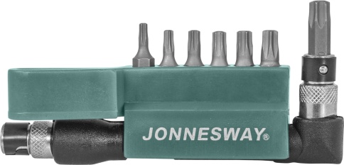 Набор бит (вставок) 1/4 DR, TORX T10-T40,  8 предметов, Jonnesway S08H2S8S фото 1