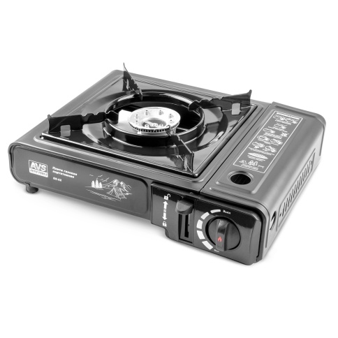 Плита газовая портативная в кейсе AVS GS-02 (встроен.переходник)  фото 1