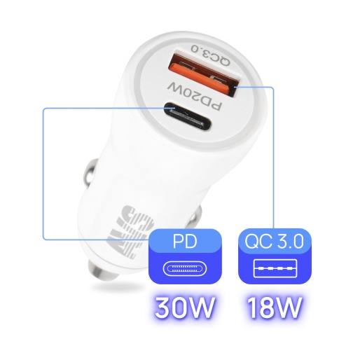 Автомобильное ЗУ AVS UC-613, 1 QC USB/1 PD Type-C, 6.0 А, 38 Вт (A40787S) фото 2