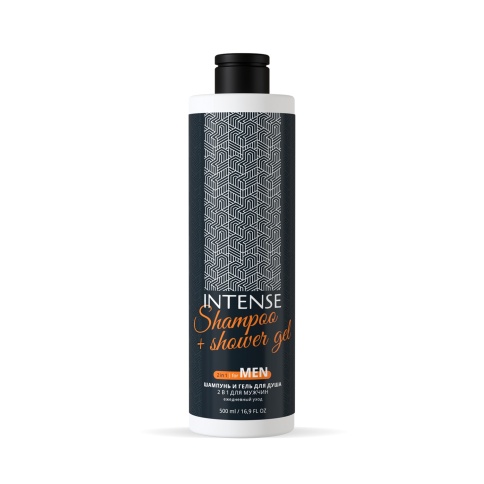 Шампунь - гель для душа INTENSE 2 в 1 FOR MEN 500 мл. (флип-топ) Clean&Green CG8396 фото 1