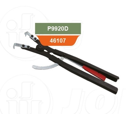 Щипцы для стопорных колец с фиксатором изогнутым 90° разжим,165-300 мм, 4.5-5.5мм, 500 мм, Jonnesway фото 1