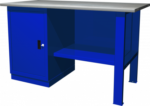 Верстак с одной тумбой с дверцей (1390х686х845 мм) Ombra OWB1-10 (55919) фото 1