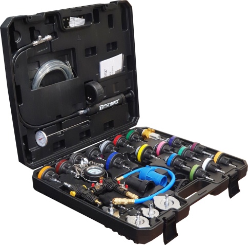 Набор для проверки герметичности системы охлаждения, 33 предмета, Thorvik RPTS33 (53900) фото 2