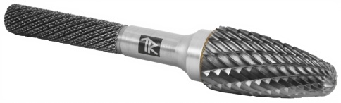 Борфреза твердосплавная гиперболическая, тип F, 10 мм, дв. насечка, Thorvik TRRBF10200665-2 (57023) фото 1