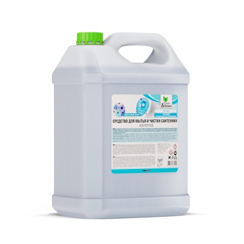 Средство для мытья и чистки сантехники "WC-Gel" (кислотное) 5 кг. Clean&Green CG8055 фото 2