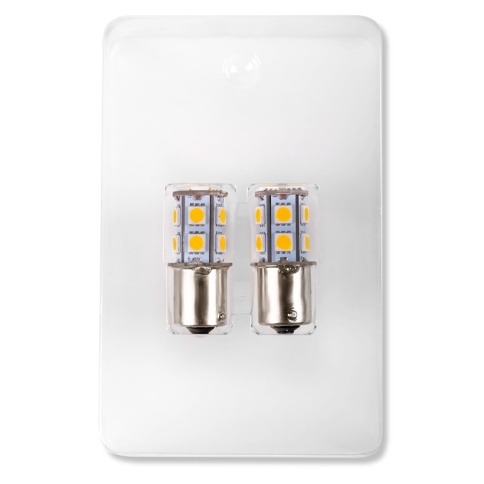 S022A T15/жёлтый/(BA15S) 13SMD 5050 12V 1 contact, коробка 2 шт. фото 2