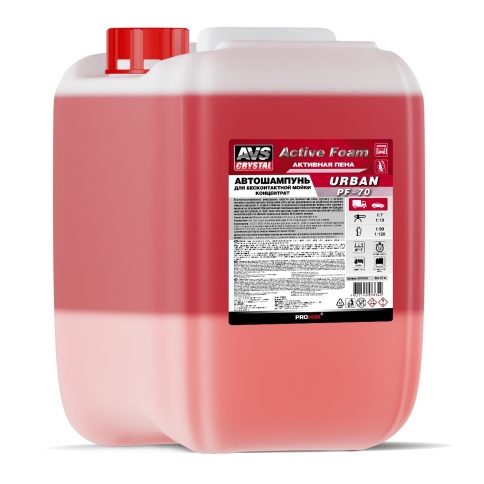 Автошампунь для б/к мойки AVS "Active Foam" 1:7-10 PF-70 URBAN 23 кг фото 1