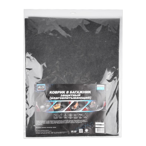 Коврик влаговпитывающий (багажник) AVS VK-05 (120х100 см) 1 шт. фото 4