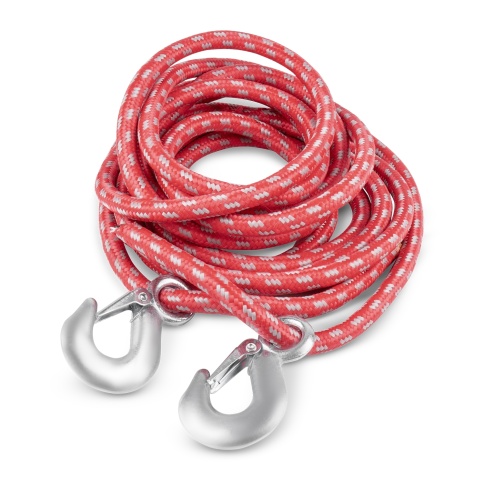 Трос буксировочный веревочный с крюками 5т 4,5м AVS BT-5 в сумке фото 2