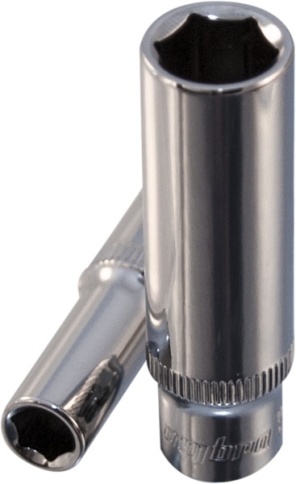 Головка торцевая глубокая 1/4 DR, 7 мм, Ombra 114107 фото 1