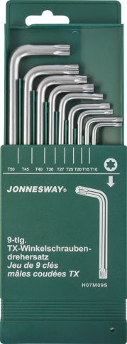 Набор угловых ключей Torx, Jonnesway H07M09S (47098) фото 1