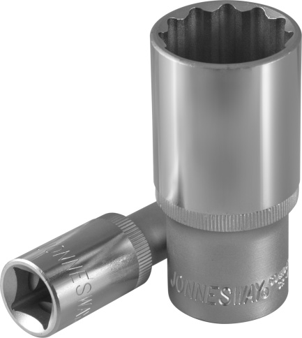 Головка торцевая глубокая 12-гранная, 1/2 DR, 15 мм, Jonnesway S04HD4715 фото 1