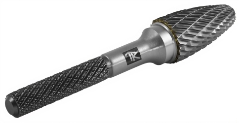 Борфреза твердосплавная гиперболическая, тип F, 8 мм, дв. насечка, Thorvik TRRBF08180663-2, 57022 фото 1