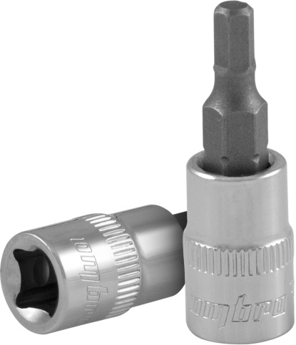 Насадка торцевая 1/4 DR с шестигранной вставкой-битой, H6, Ombra 114206 фото 1