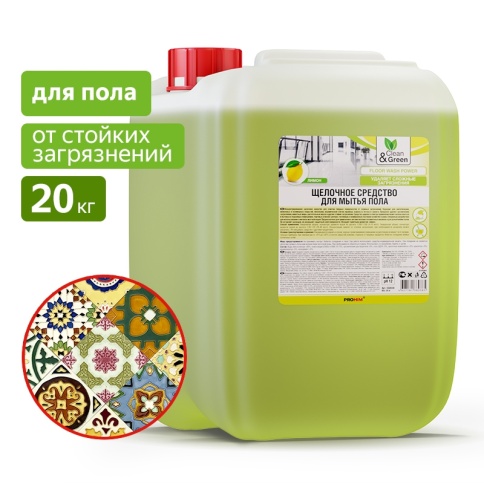 Щелочное средство для мытья пола (концентрат) 20 кг. Clean&Green CG8038 фото 1